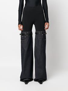 Coperni Hybrid denim flare trousers - Zwart