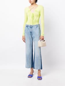 Karl Lagerfeld mid-rise cropped-leg jeans - Blauw