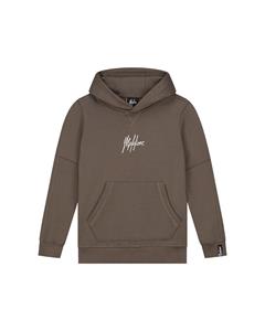 Malelions Jongens hoodie Split essentials - Bruin / Beige