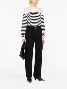 KHAITE straight-leg cotton jeans - Zwart