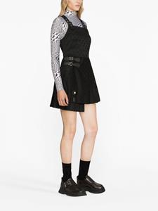 Charles Jeffrey Loverboy Kilt Gender-jacquard minidress - Zwart