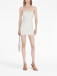 Dion Lee Serpent lace-panelled minidress - Wit