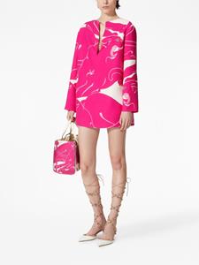 Valentino Mini-jurk met grafische print - Roze