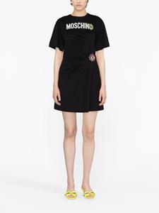 Moschino Mini-jurk met logoprint - Zwart