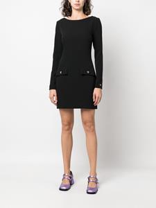 Chiara Ferragni long-sleeved stretch mini dress - Zwart