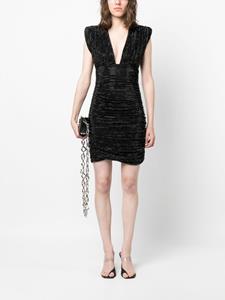 Philipp Plein Mini-jurk verfraaid met kristallen - Zwart