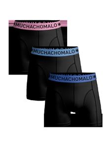 Muchachomalo Boxershorts Microfiber 3-pack Black/Black/Black-M