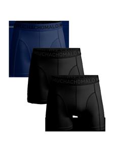 Muchachomalo Boxershorts Microfiber 3-pack Black/Black/Blue-M