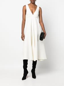 Rochas Midi-jurk met V-hals - Wit