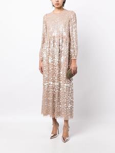 Needle & Thread Lucille sequin-embellished dress - Beige