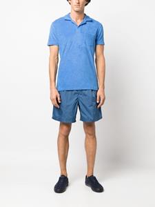 Orlebar Brown short-sleeved terry-cloth polo shirt - Blauw