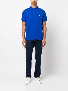 Polo Ralph Lauren logo-embroidered cotton polo shirt - Blauw