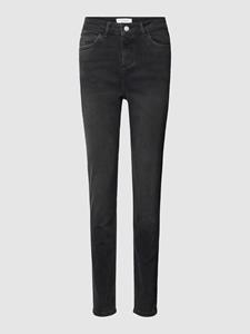 Comma Casual Identity Skinny fit jeans met knoopsluiting