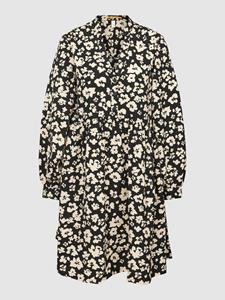 QS by s.Oliver Knielange jurk met bloemenmotief, model 'Flower'