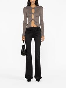 FRAME mid-rise flared jeans - Zwart