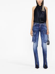 Dsquared2 cargo flared jeans - Blauw