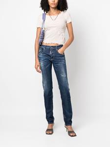 Dsquared2 24/7 distressed skinny jeans - Blauw