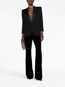 TOM FORD high-waisted flared trousers - Zwart