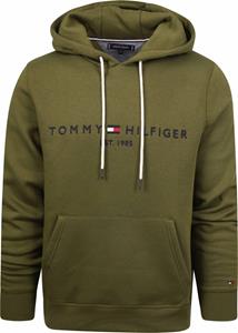 Tommy Hilfiger Kapuzensweatshirt "TOMMY LOGO HOODY", mit gesticktem TH-Schriftzug auf der Brust