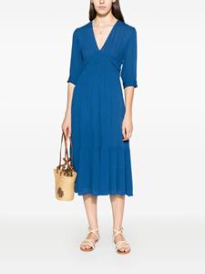 Ba&Sh Susa midi-jurk met empire taille - Blauw