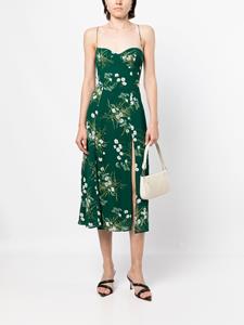 Reformation Midi-jurk met bloemenprint - Groen