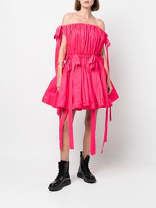 Alexander McQueen Off-shoulder mini-jurk - Roze