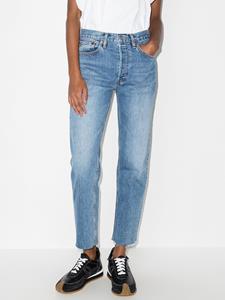 RE/DONE Cropped jeans met hoge taille - Blauw