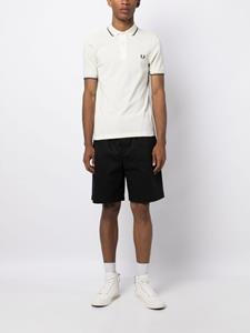 Fred Perry contrast-trim cotton polo shirt - Beige