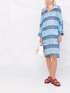 Marni Midi-jurk met stippen - Blauw