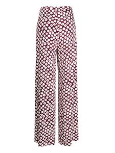 DVF Diane von Furstenberg graphic-print flared trousers - Paars