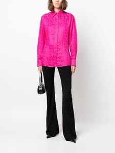 Versace Greca-knit flared trousers - Zwart