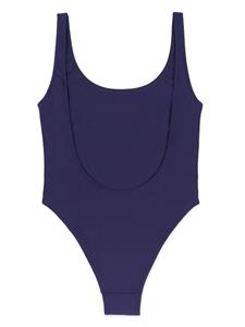 Sporty & Rich Carla scoop-neck swimsuit - Blauw