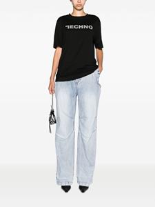 We11done wide-leg jeans - Blauw