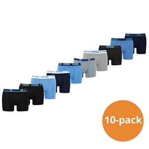 Puma Boxershorts 10-pack Regal Blue / Black / Mid Grey-L