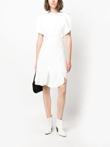 Victoria Beckham asymmetric panelled minidress - Wit