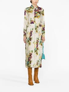 Tory Burch floral-print midi shirtdress - Beige