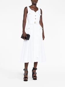 Alexander McQueen Mouwloze mini-jurk - Wit