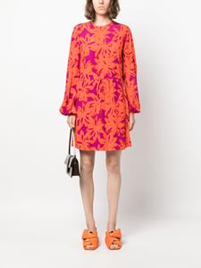 DVF Diane von Furstenberg Sidney floral-print minidress - Oranje