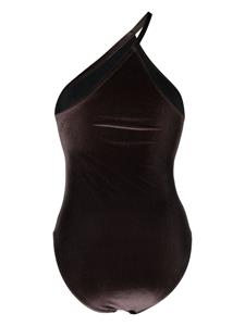 Filippa K asymmetric one-shoulder swimsuit - Bruin