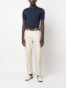 TOM FORD short-sleeve knitted polo shirt - Blauw