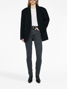 ANINE BING Beck high-rise skinny jeans - Zwart