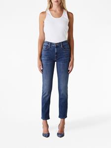 MOTHER Rider mid-rise straight-leg jeans - Blauw