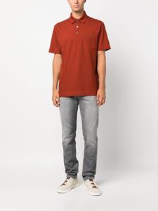 Zegna patch-pocket cotton polo shirt - Oranje