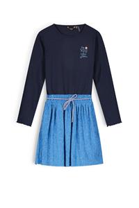 NoNo Meisjes jurk mixed - Muriel - Ensign blauw