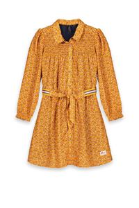 NoNo Meisjes jurk floral - Milau - Intense goud