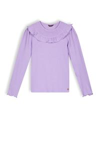 NoNo Meisjes shirt jersey rib - Kris - Galaxy lilac