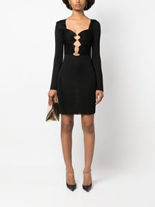 TOM FORD cut-out knitted minidress - Zwart