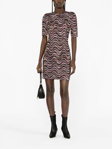 Missoni Zigzag short-sleeve minidress - Roze