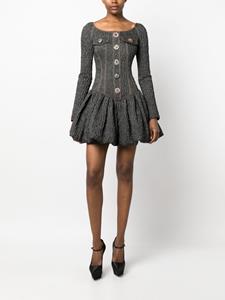 Moschino Mini-jurk verfraaid met kristallen - Zwart