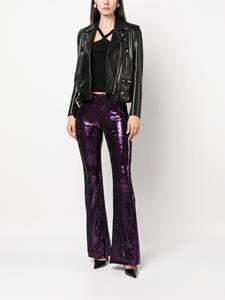 Philosophy Di Lorenzo Serafini flared sequin-embellished trousers - Paars